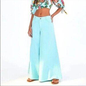 FARM Rio Aqua Wide Leg Pants